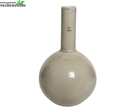 Decoris Vaas Aardewerk D19.5h33cm Zilver
