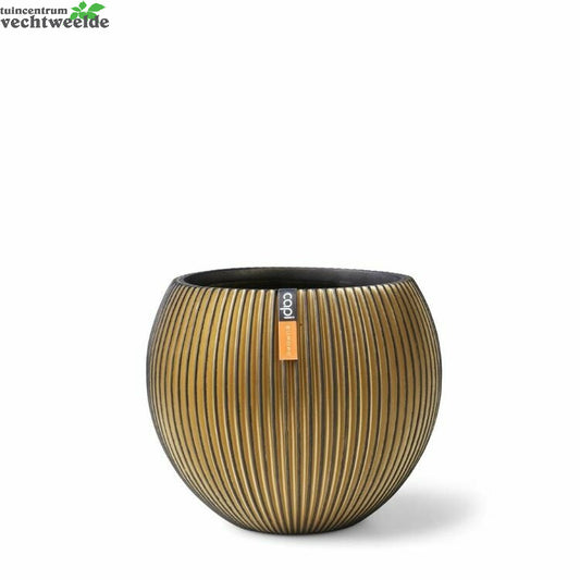  Vaas Bol Groove 17h14cm Zwart/goud