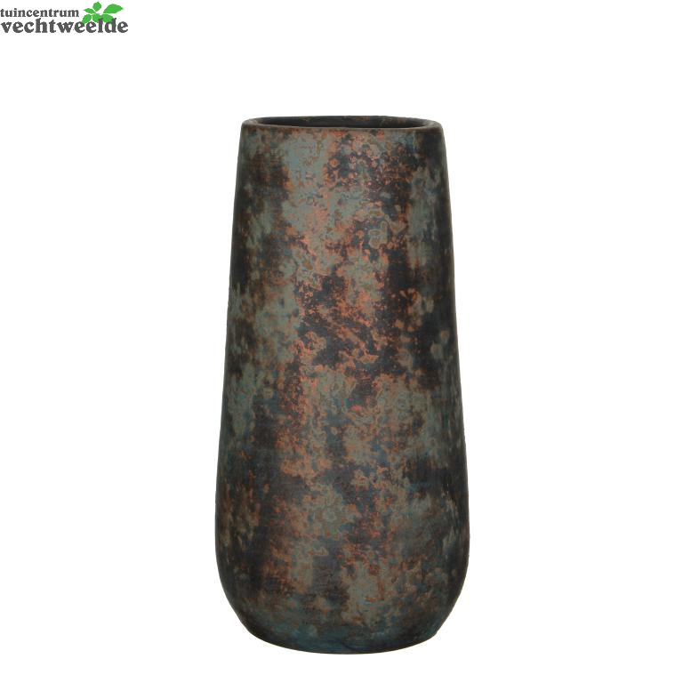  Vaas Clemente D17.5h35cm Koper - Mica