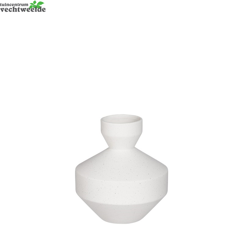  Vaas D18h19cm Wit