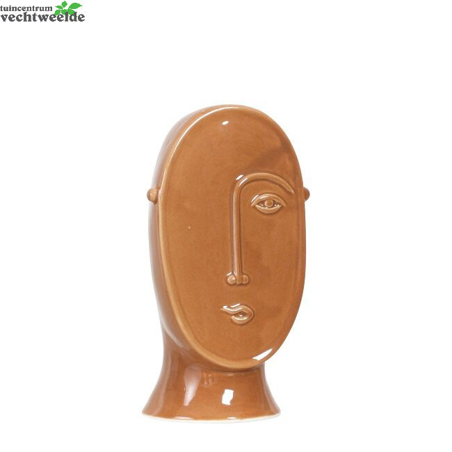  Vaas Face L11.5b8h20cm Oker - Mica