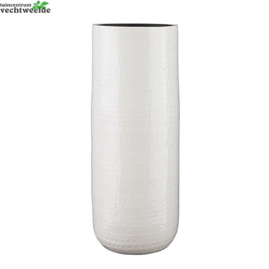  Vaas Floyd D28h70cm Wit - Mica