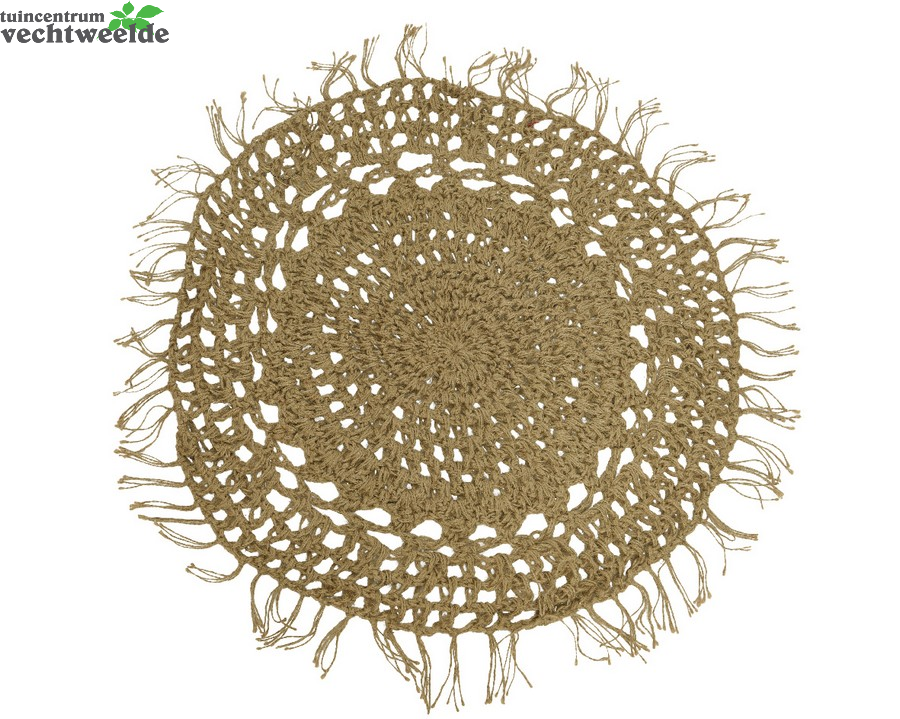 Vloerkleed Jute Gehaakt D90 Naturel