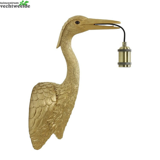  Wandlamp Crane L29.5b16h48cm Goud