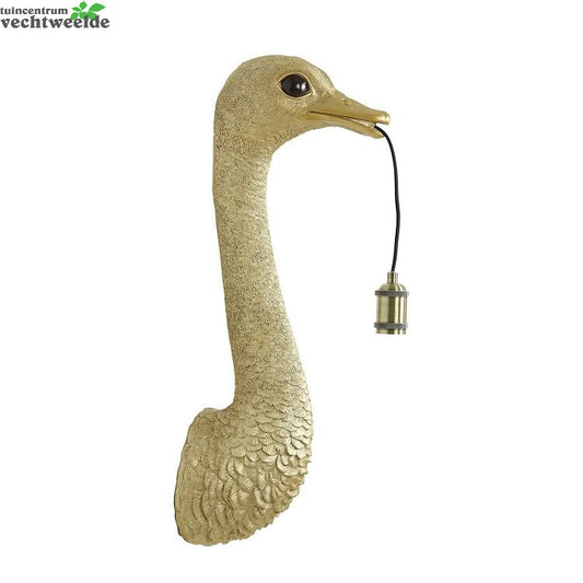  Wandlamp Ostrich L25b19h72cm Goud