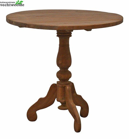  Wijntafel Hout Rond 90cm.